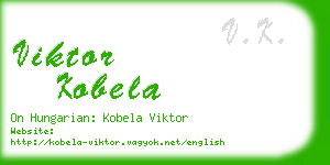 viktor kobela business card